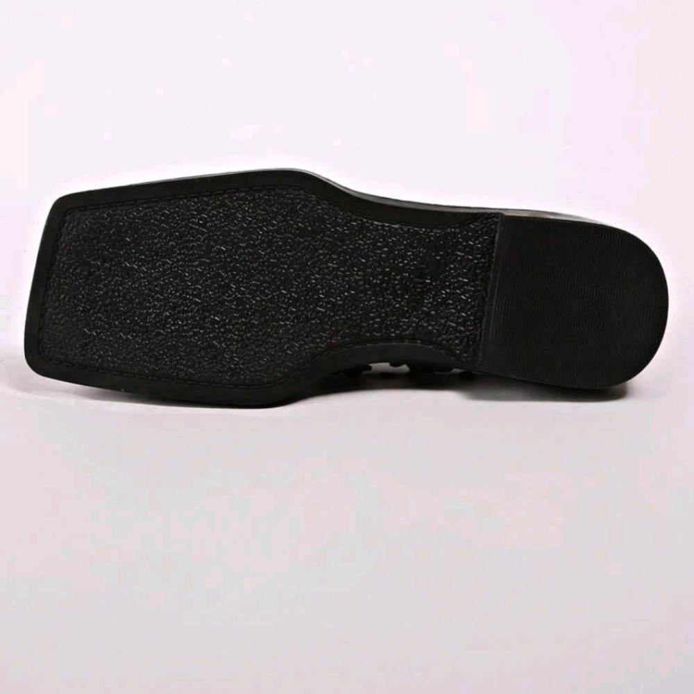 NEW COW PRINT PATENT LEATHER SQUARE TOE FLAT LOAFERS - Picture 3 of 9